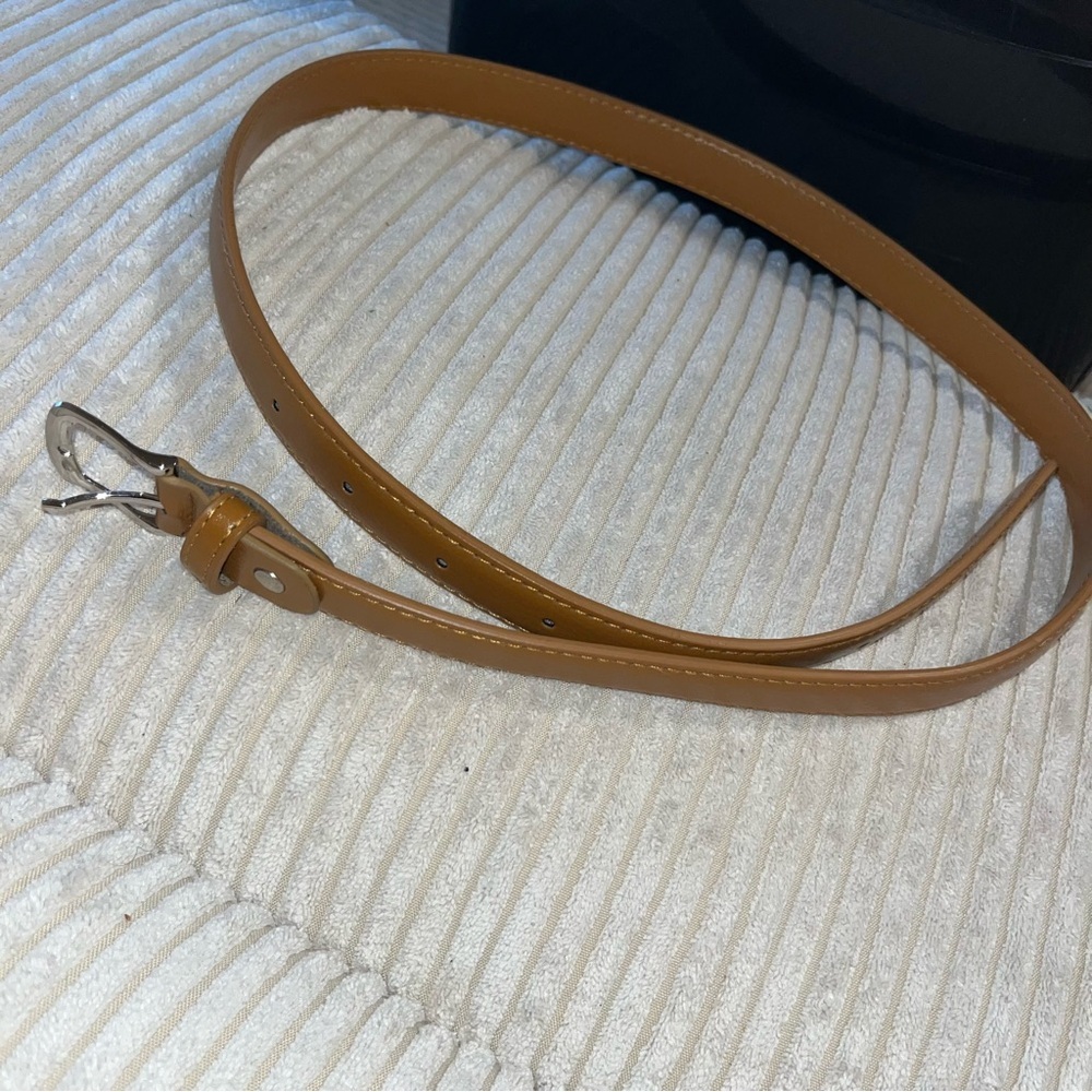 Thin tan belt maikun mai kun light brown xl 44